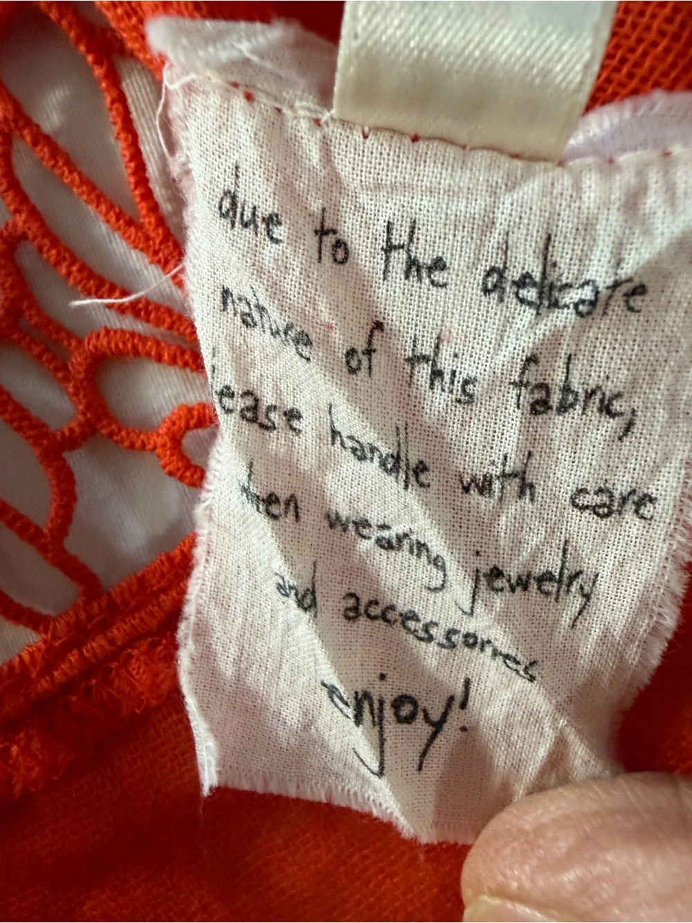 Free People Orange Gauze Crochet Lace Bogo Mini Dress Small Babydoll